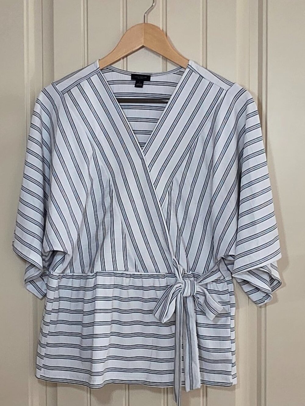 Soft Wrap-Front Blouse